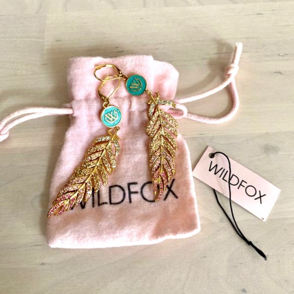 WILDFOX FEATHER OMBRÉ EARRINGS